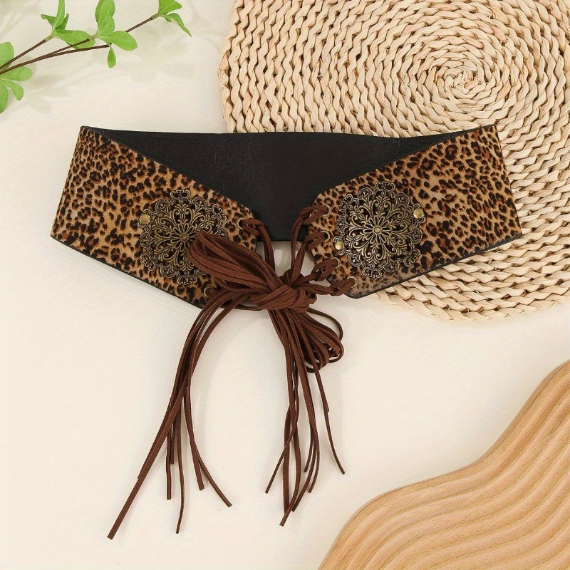 Millennial Spicy Round Ring Rivet Belt with Waist Strap Pants